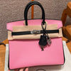 Birkin 25 Pink And Noir Luxury Bag