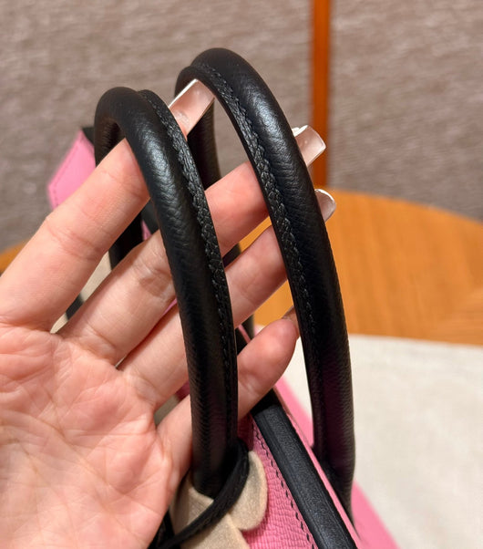 Birkin 25 Pink And Noir Luxury Bag