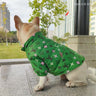 Emerald Monogram Zip Dog Coat