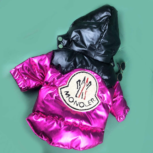 Cool Winter Dog Fire Downjacket