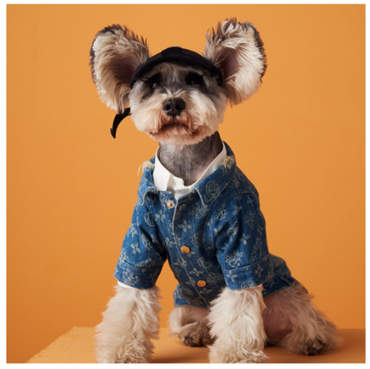Summer Denim Doggo Vibrant Shirt
