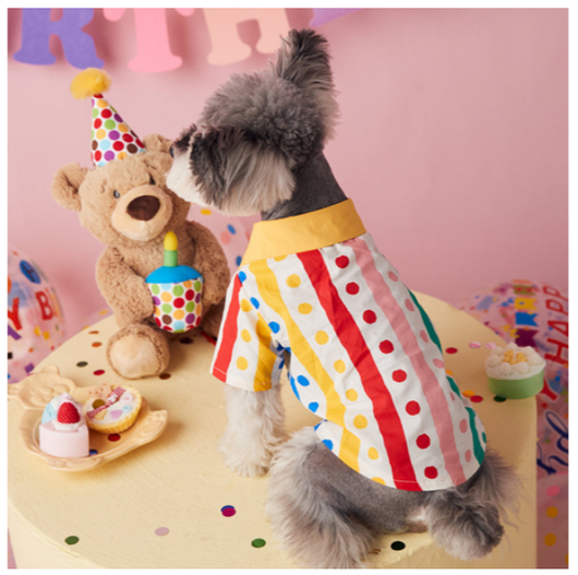 Summer Denim Doggo Vibrant Shirt