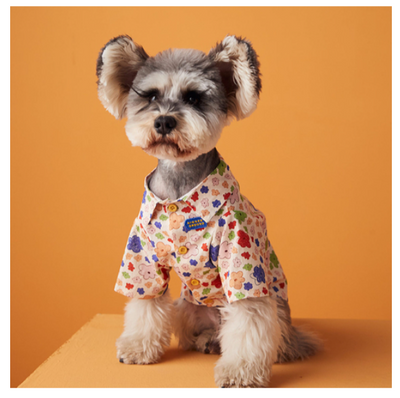 Summer Denim Doggo Vibrant Shirt