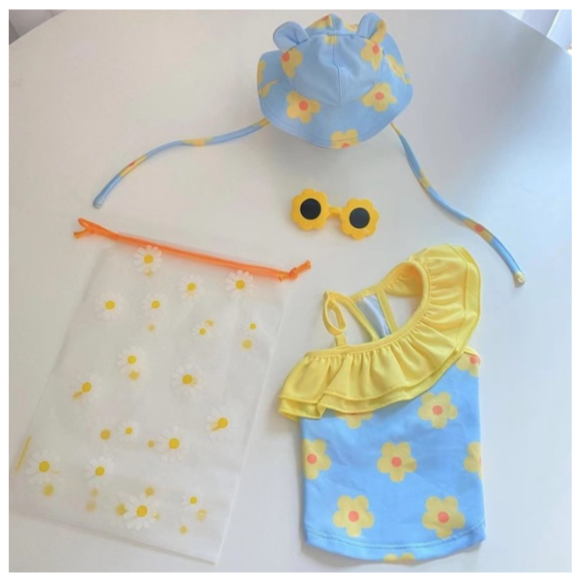 Puppy Pool Fire Swimwear