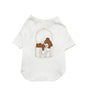 T-shirt d'été avec tasse à thé et visage de lapin