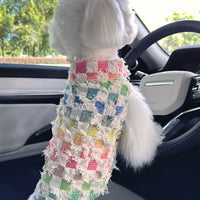 Gilet d'été à motif tête de chien