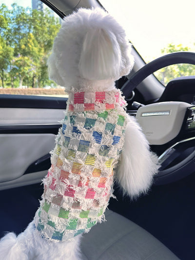 Gilet d'été à motif tête de chien