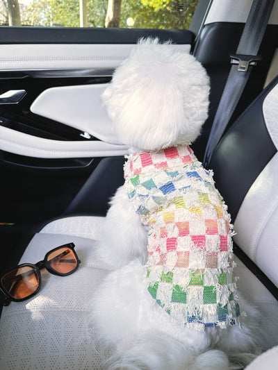 Gilet d'été à motif tête de chien