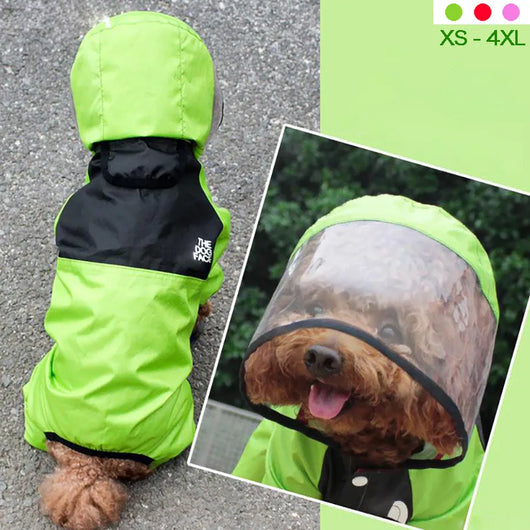 Dog Face Super Cute Doggo Rain Edgy Coat