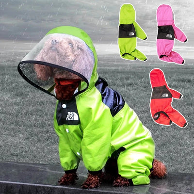 Dog Face Super Cute Doggo Rain Edgy Coat