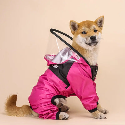 Dog Face Super Cute Doggo Rain Edgy Coat